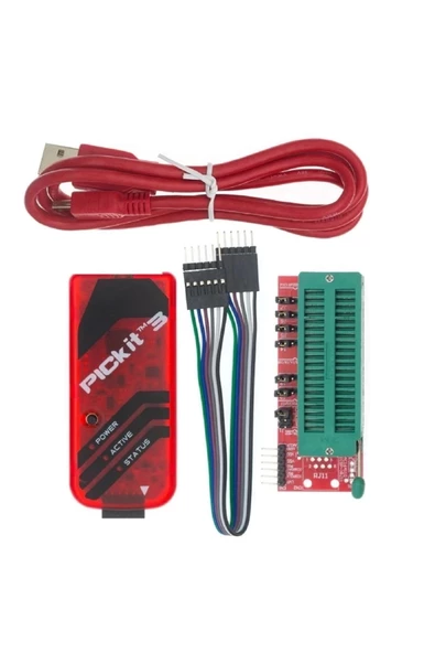 Pıckıt3 Klon (Çin) + Zif Adaptör -- Pickit 3 Pic Programlayıcı - Resim 2