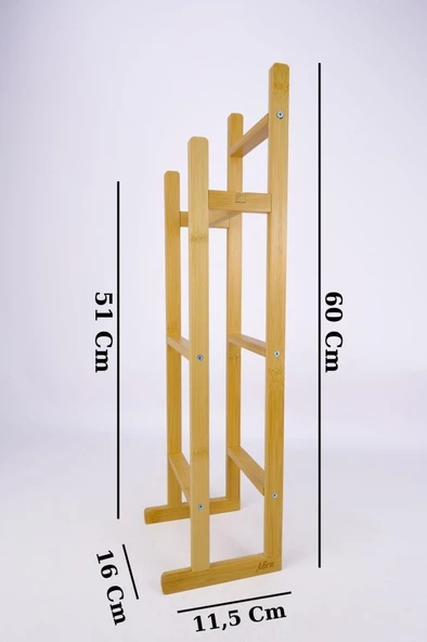 Digithome Bambu Tuvalet Kağıdı Standı Yedek Tuvalet Kağıtlığı Kahverengi - C/6 C1-1-289 - 5
