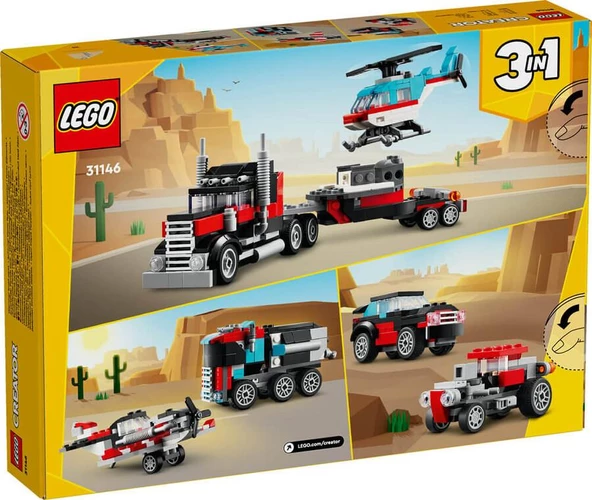 LEGO Creator 31146 Flatbed Truck with Helicopter - 2