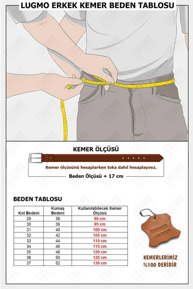 Orjinal Deri Erkek Kemer Siyah 4,5 cm - 4