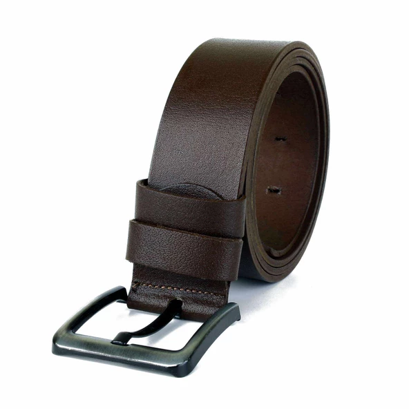 3 Adet Hakiki Deri Erkek Kemer 4,5 cm - Resim 3