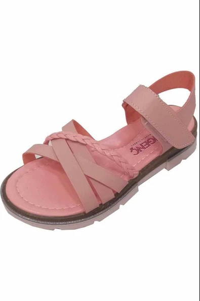 Şirin Genç Comfort Örğü Kız Çocuk Sandalet Pudra
