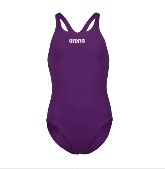 Arena Girls Team Swimsuit Swim Pro Solid Çocuk Yüzücü Mayosu 004762911 Mor
