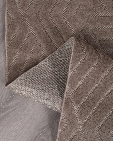 Bergama Desenli Dekoratif Dokuma Halı Salon Yatak Odası ve Koridor Halısı 9802A - 3