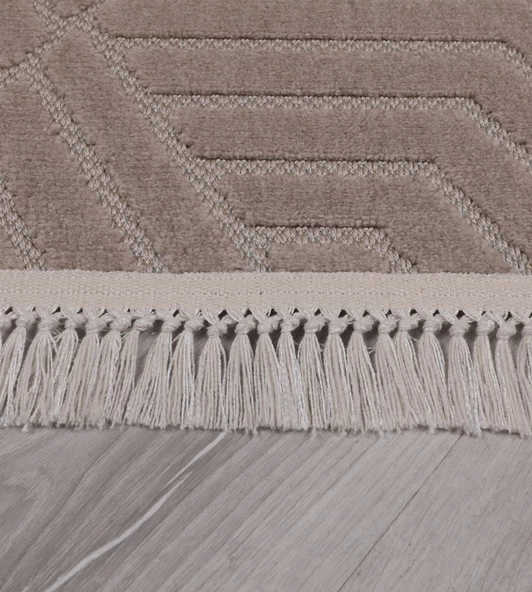 Bergama Desenli Dekoratif Dokuma Halı Salon Yatak Odası ve Koridor Halısı 9802A - 5