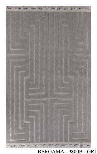 Bergama Desenli Dekoratif Dokuma Halı Salon Yatak Odası ve Koridor Halısı 9800B - 2