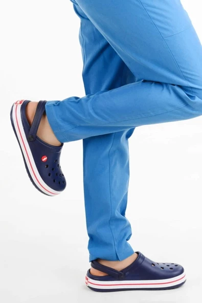 Akınal Bella Lacivert Unisex Sabo Terlik Hastane Terliği Lacivert-Beyaz - 2