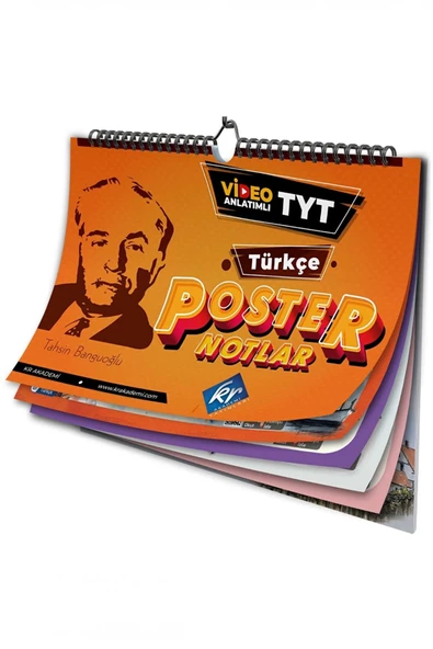 TYT Türkçe Poster Notlar KR Akademi Yayınları