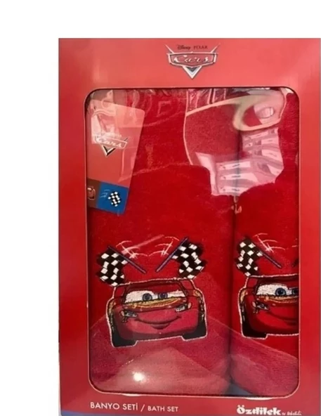 Özdilek Banyo Seti Disney Cars Go Kırmızı - 2