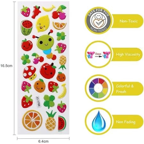 Karateci Çocuk Sticker Çocuklar İçin 3D Puff Çıkartma16,50/6,40 - 3