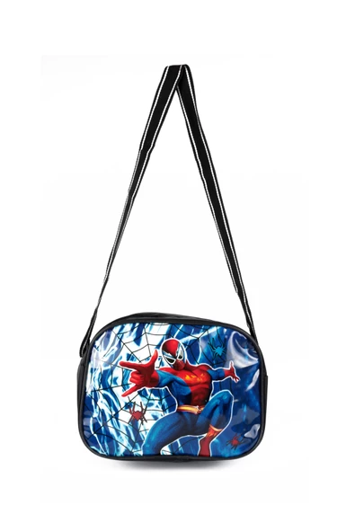 Lugmo Ortaokul İlkokul Çantası ve Beslenme Çantası 3 Cepli Pedli Örümcek Siyah - 5