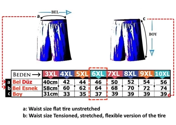 Büyük Beden Likralı Bambu Boxer / Siyah - 2