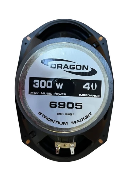 UNIVERSAL DRAGON 6905 ORJİNAL 300W 6X9 OVAL OTO HOPARLÖR 2 Lİ TAKIM - 2
