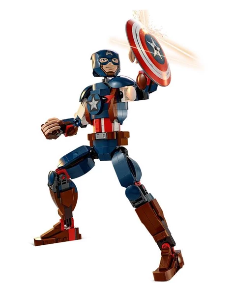 Lego Marvel Kaptan Amerika Yapım Figürü 76258 - 2