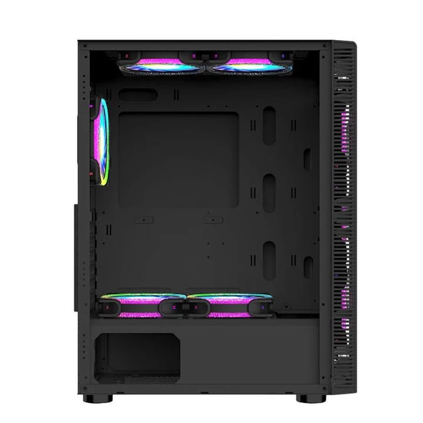 SNT ZEN 211-YG C6 Mid Tower Atx Gaming 4 x Argb Fanlar ve Kontroller Dahil Masaüstü Bilgisayar Kasası (POWER YOK) - 5