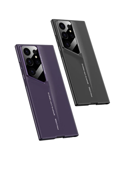 Galaxy S24 Ultra Uyumlu Fuchsia İnce Kameralı Korumalı Kauçuk Arka Kapak - 7