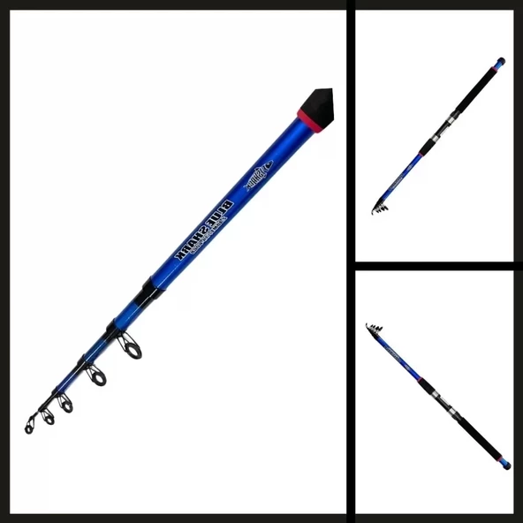 Uyguna-Yakala  3.00 Mt (30-60 Atar) Fishack Blue Shark Teleskopik Kamış-AMS.005 - Resim 2