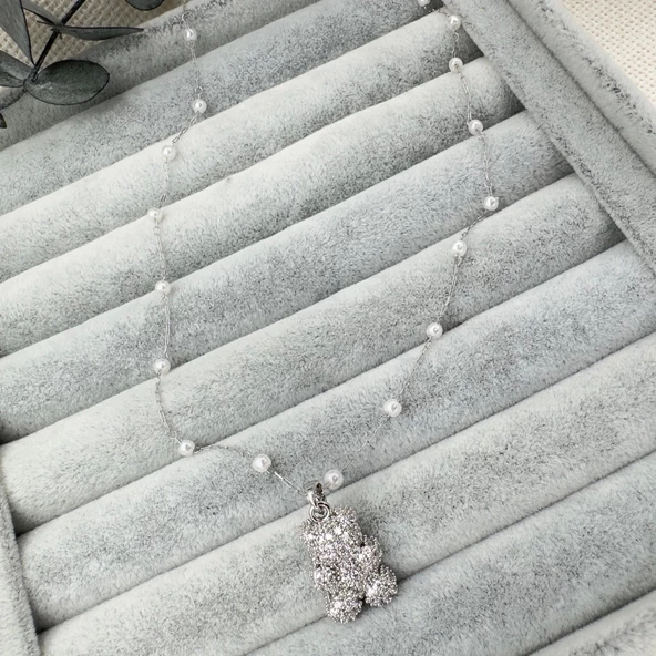 İncili Ayıcık Kolye - 6