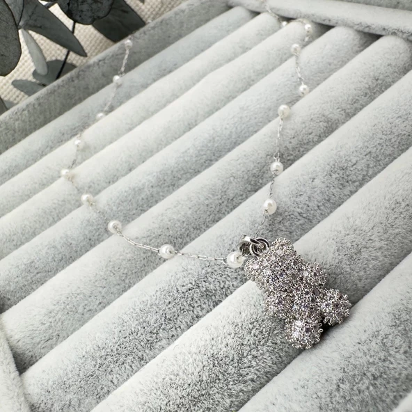 İncili Ayıcık Kolye - 3