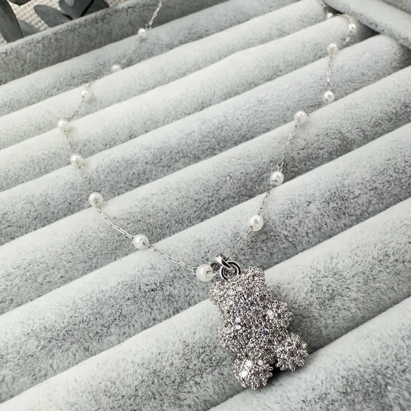 İncili Ayıcık Kolye - 4