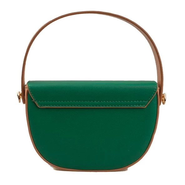 Levidor Yeşil Taba Günlük Kadın El Çantası - Resim 3