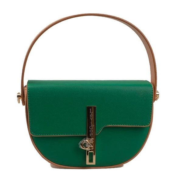 Levidor Yeşil Taba Günlük Kadın El Çantası - Resim 2