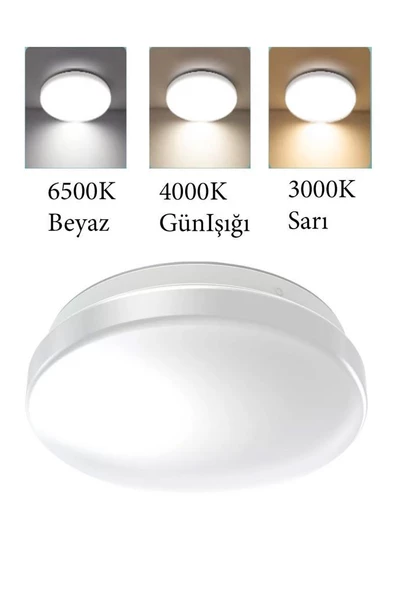 Osram - Ledvance 12W Led Plafonyer 6500K Beyaz Işık - Tavan Armatür Banyo Lambası - 3
