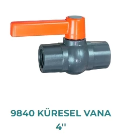 PVC Küresel Vana 4 Parmak