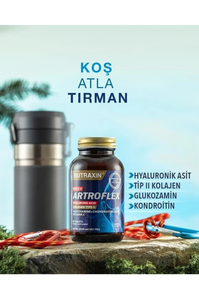 Nutraxin Artroflex Hya C-II 90 Tablet - Glukozamin Kondroitin MSM Tip 2 Kolajen Hyalüronik Asit Vitamin C - 4