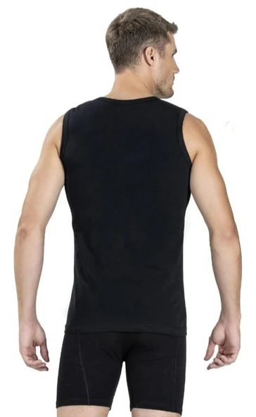 JİBER 115 ERKEK SIFIR KOL V YAKA ATLET 10 ADET - Resim 2