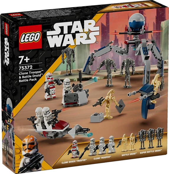 Lego Star Wars 75372 Clone Trooper And Battle Droid Battle Pack