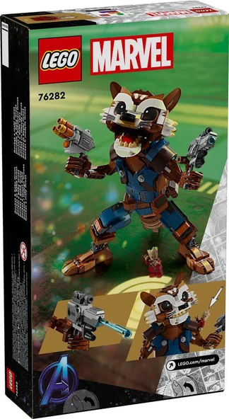 LEGO Super Heroes 76282 Rocket and Baby Groot - Resim 2