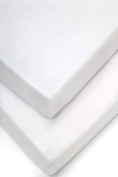 4 Adet Pamuklu ve Lastikli 60 x 120 x 15 cm Penye Bebek Çarşaf - 2