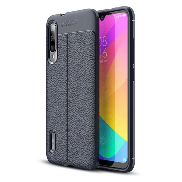 Xiaomi Mi A3 Kılıf Deri Tarzı Niss Silikon Case