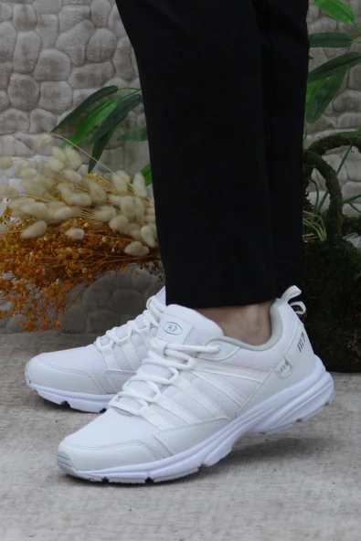 M.P 1526 Beyaz Orijinal Ürün Esnek Rahat Erkek Spor Ayakkabı - Resim 3