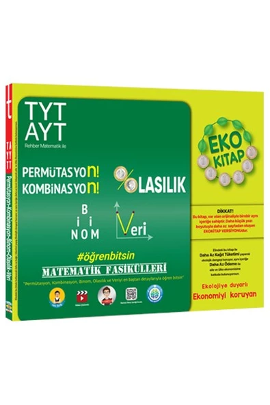 TYT-AYT Matematik Fasikülleri-Permütasyon, Kombinasyon, Olasılık, Binom, Veri EKO