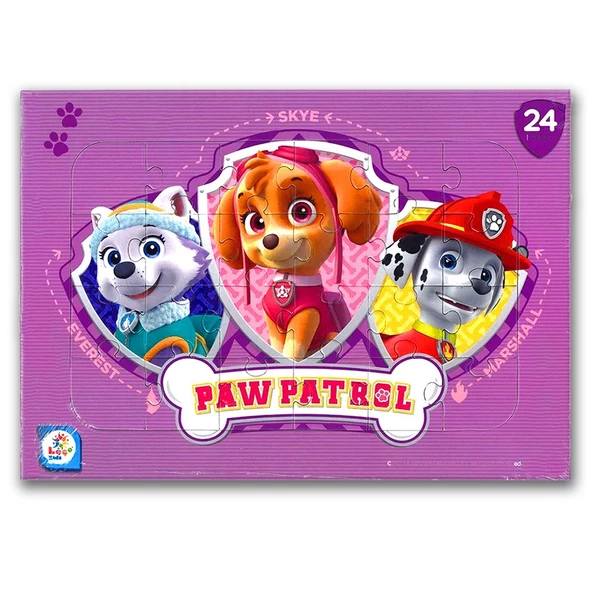 Paw Patrol Ryder ve Arkadaşları 2 li Puzzle Yapboz Set (24+48parça) - 2