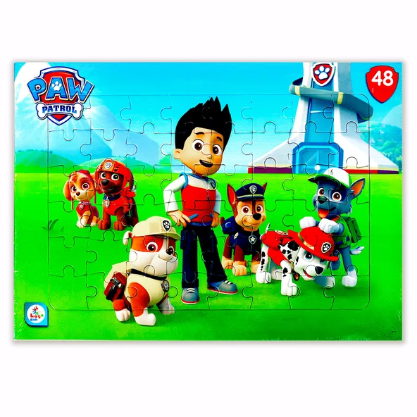 Paw Patrol Ryder ve Arkadaşları 2 li Puzzle Yapboz Set (24+48parça) - 3