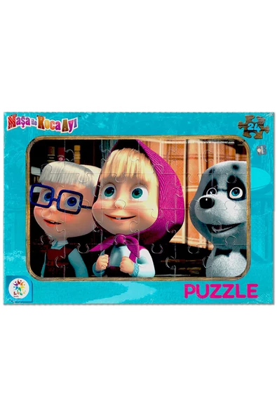 Frozen Elsa ve Maşa İle Koca Ayı  24 parça Frame Puzzle/Yapboz - 3