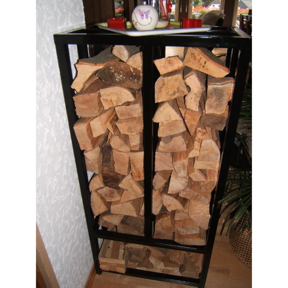 Şömine Odunluğu Odun İstifleme Rafı Metal Odunluk - 3