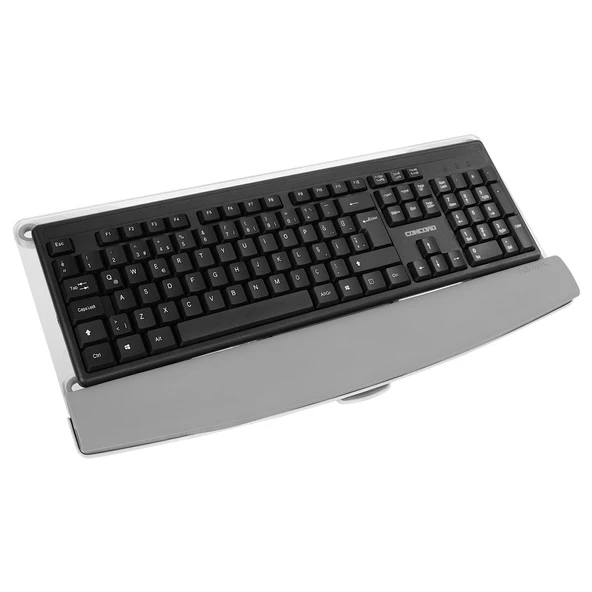 Fellowes I-Spire Masaüstü Silikon Bilek Destekli Klavye Standı Beyaz - 37942 - 2