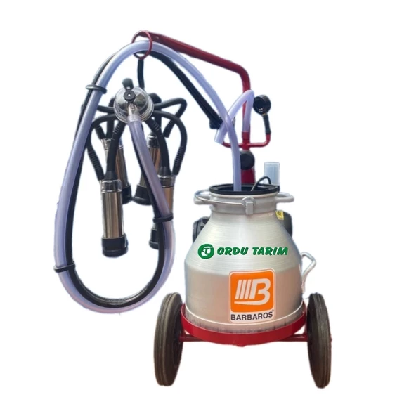 Bartech C20 Kuru Sistem Tek Sağım 20 lt Alüminyum Güğüm Süt Sağım Makinası - 2