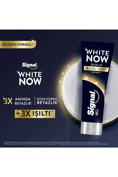 Signal White Now Gold Diş Macunu 75ml 3 Adet - 3
