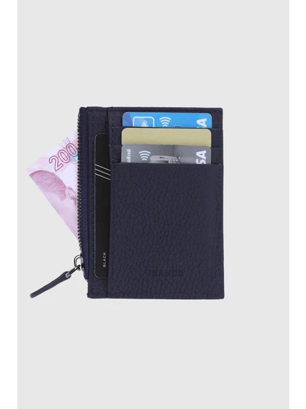 Grande Hakiki Deri Kartlık Lacivert 853 - 4