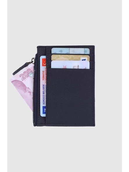 Grande Hakiki Deri Kartlık Lacivert 853 - 3