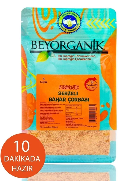 Organik Sebzeli Bahar Çorbası 80gr * (10 Dk Hazır )