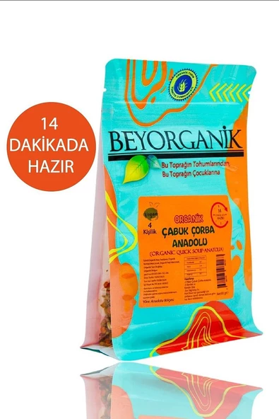 Organik Çabuk Çorba Anadolu 93gr 14 Dakikada Hazır