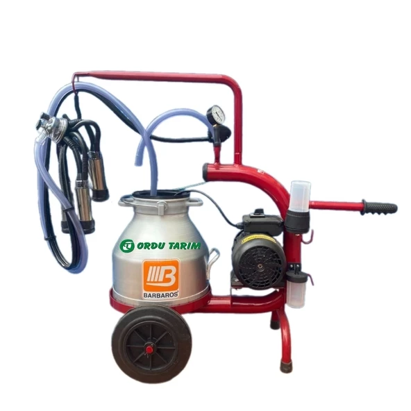 Bartech C20 Kuru Sistem Tek Sağım 20 lt Krom Güğüm Süt Sağım Makinası - 2