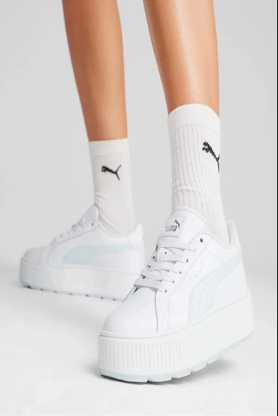 Puma Karmen Bayan Spor Ayakkabı 38461517 Beyaz-Su Yeşili - 5