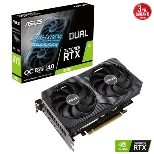 Asus DUAL-RTX3050-O8G 8GB 128Bit GDDR6 LHR